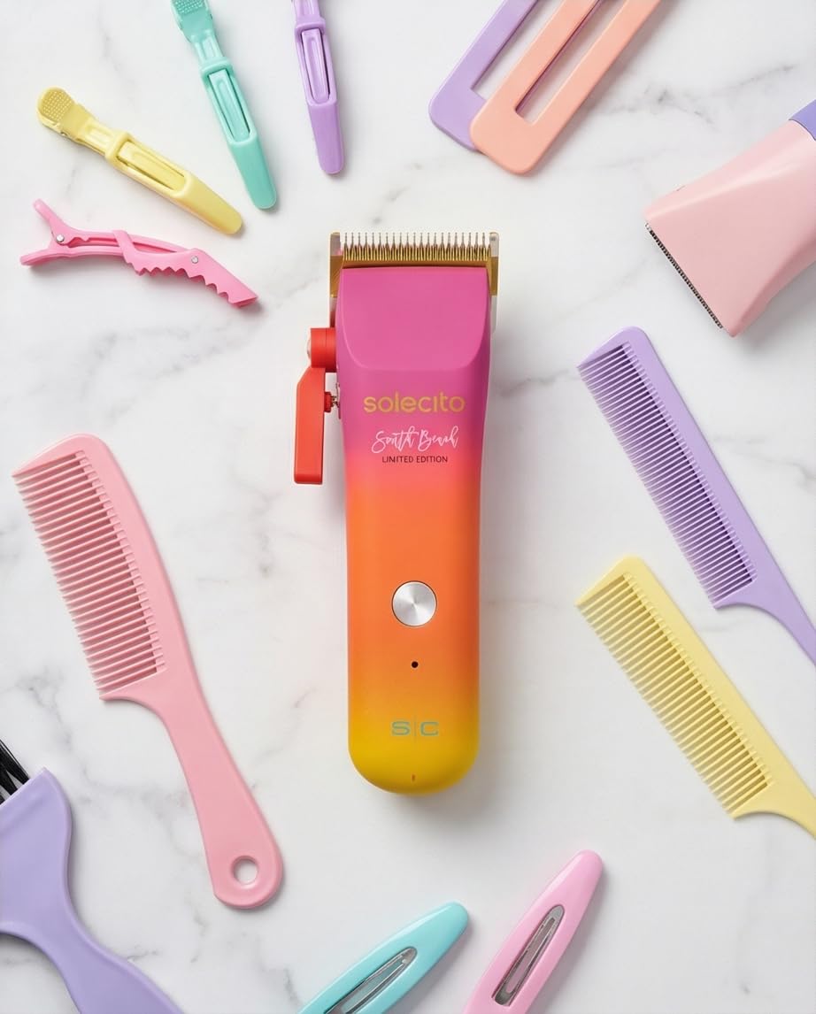 Lavender STYLECRAFT Solecito Compact Cordless Professional Hair Clipper