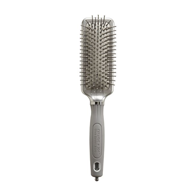 White Smoke Olivia Garden Ceramic+Ion XL Pro Small Cushion Brush