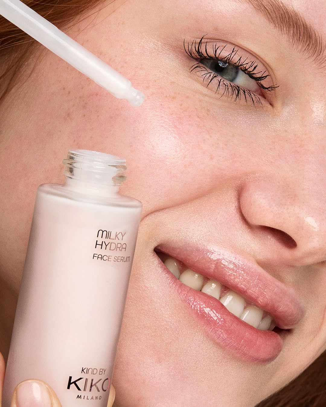 Light Pink KIKO Milano Kind Milky Hydra Face Serum, Hydrating Face Serum