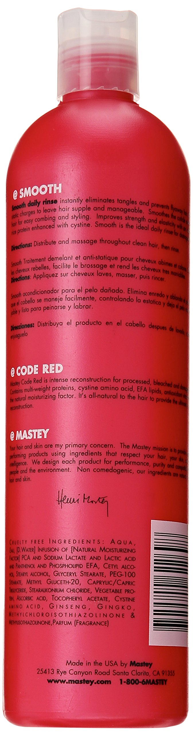 Mastey Smooth Daily Conditioner Detangler, 16 Fluid Ounce