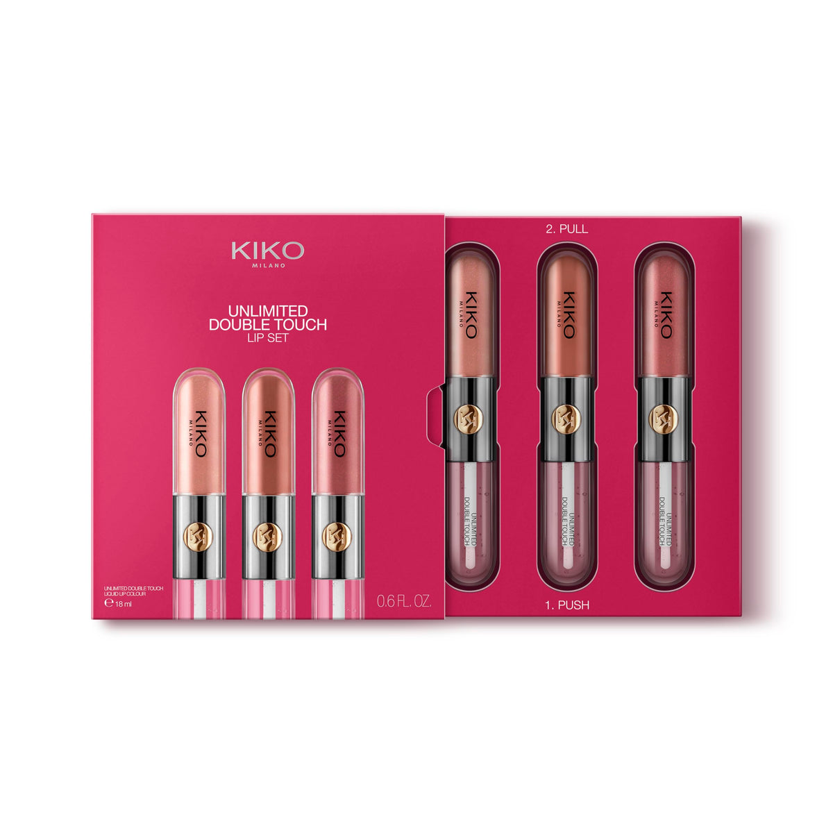 Maroon KIKO Milano Unlimited Double Touch Gift Set 01