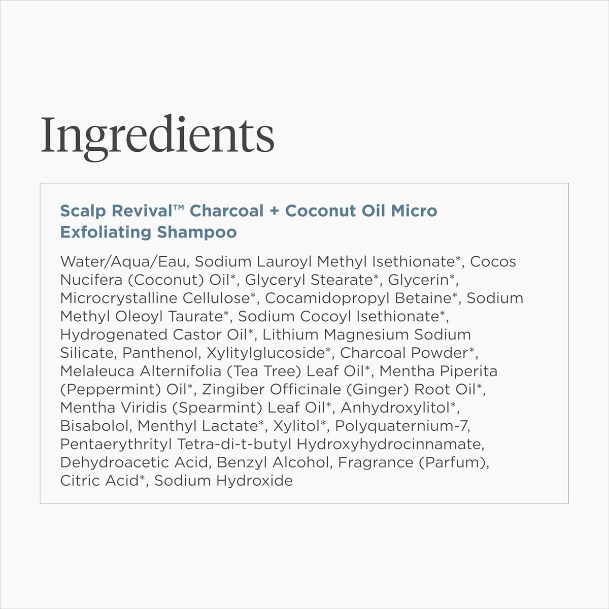 White Smoke Briogeo Scalp Revival Charcoal + Coconut Oil Micro-Exfoliating Shampo