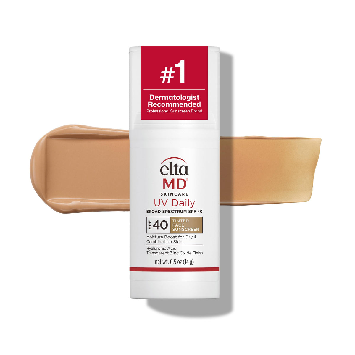 White Smoke EltaMD UV Daily Deep Tinted Face Sunscreen Moisturizer, SPF 40, 1.7 oz