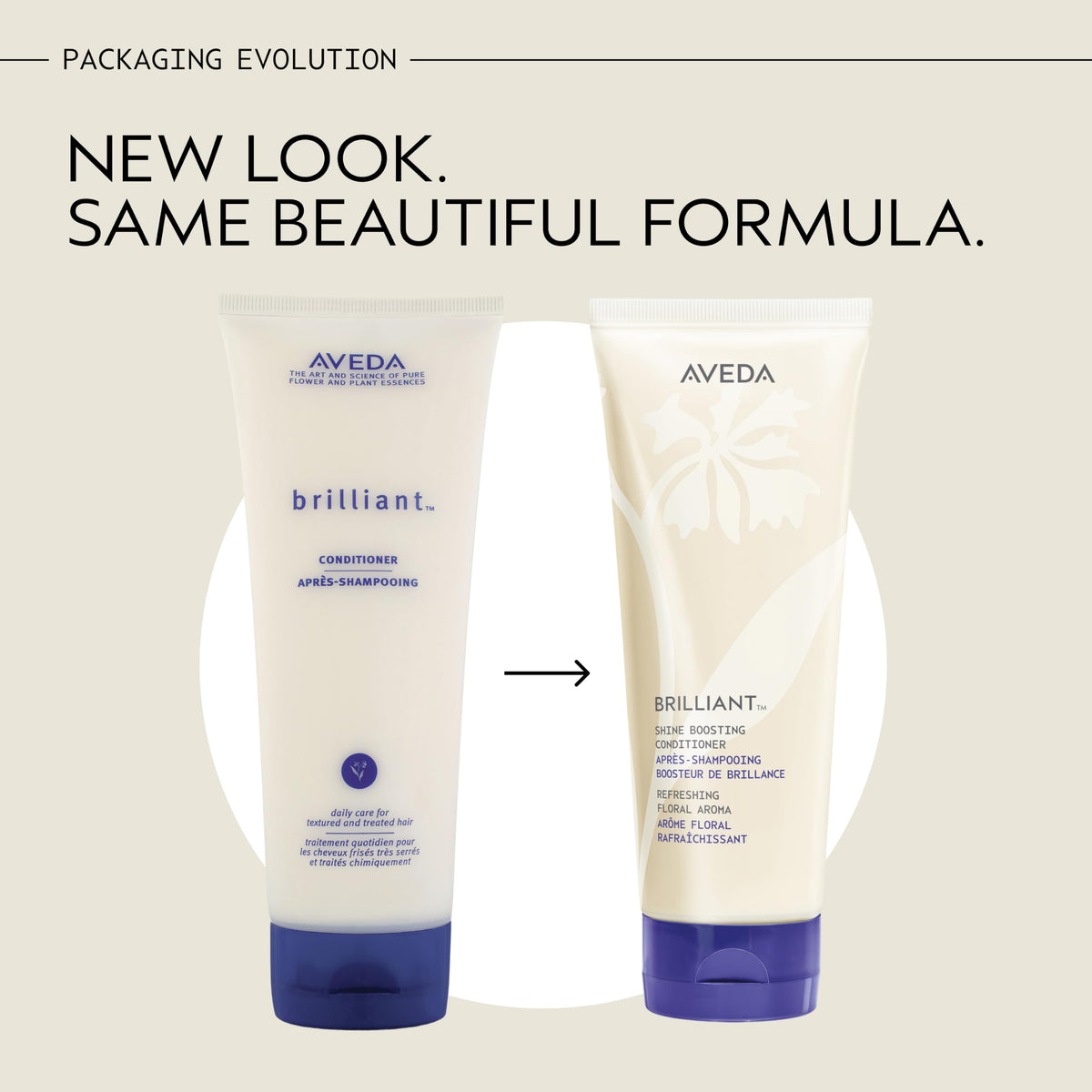 Antique White AVEDA Brilliant Conditioner | Hydrating, Detangling, Smoothing Conditioner | Adds Shine | with Jojoba and Babassu Oils | for All Hair Types | Jasmine, Rose, Clove Aroma | 6.7 Fl Oz