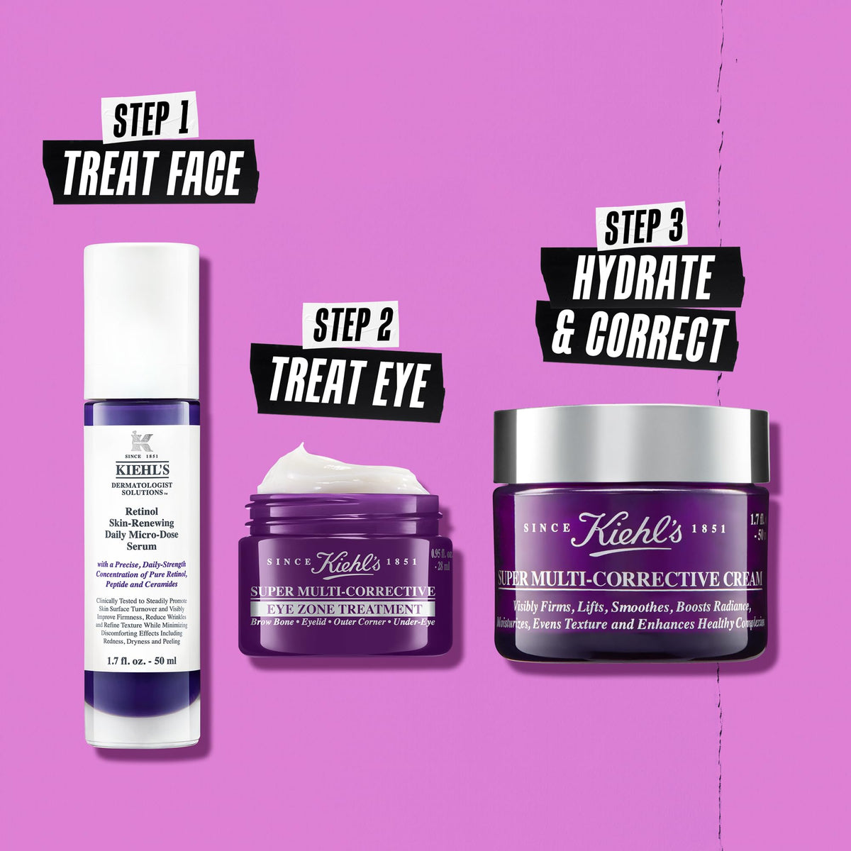 Orchid Kiehl's - Super Multi-Corrective Cream for Face and Neck - 1.7 fl oz