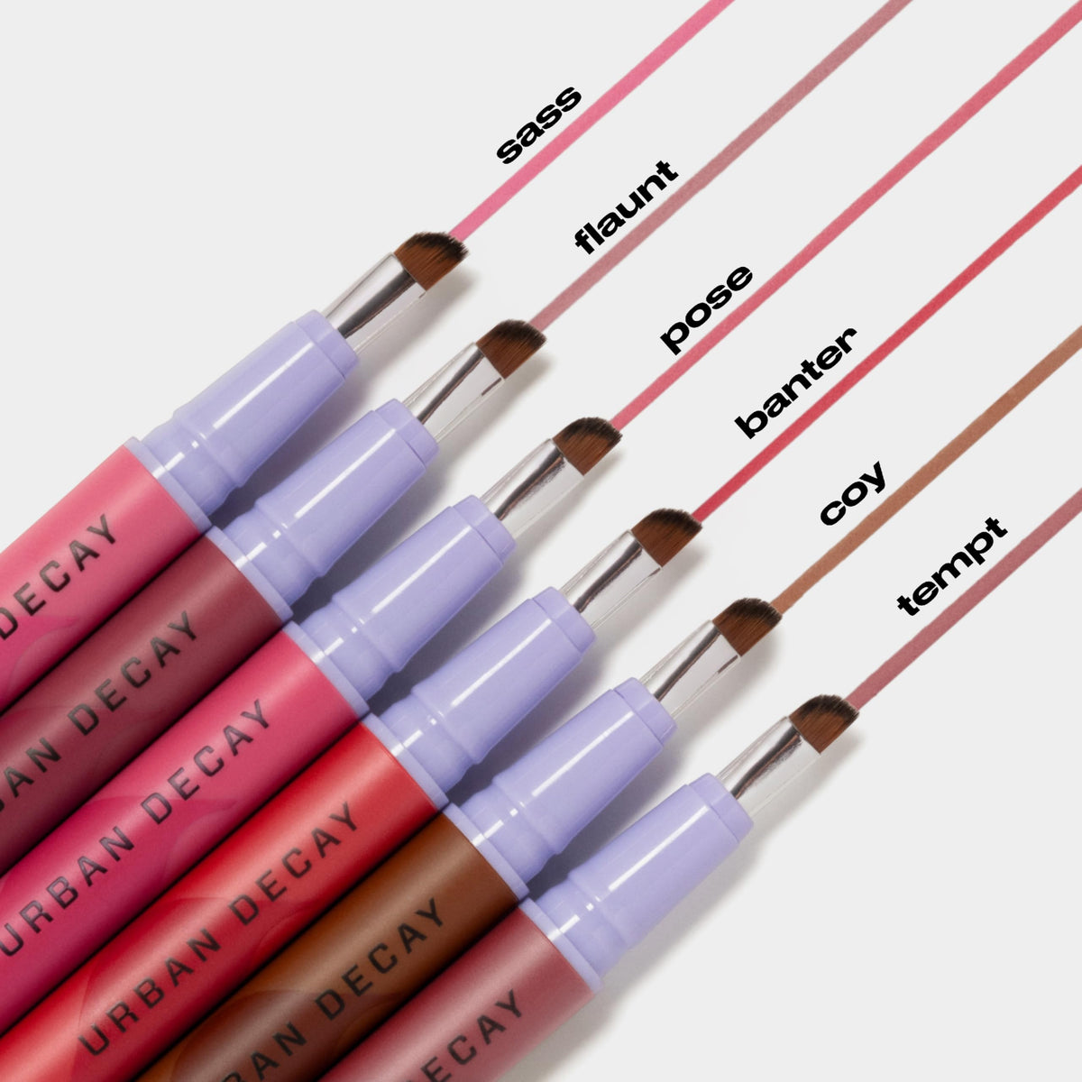 Lavender Urban Decay Lip Toy Staining Brush Lip Liner - Brick Red Lipliner (Banter)