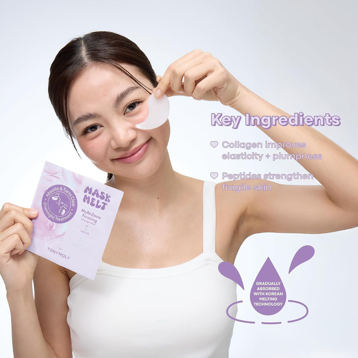 White Smoke TONYMOLY 20th Anniversary Sheet Mask Set - 12 Korean Face Masks Eye & Neck