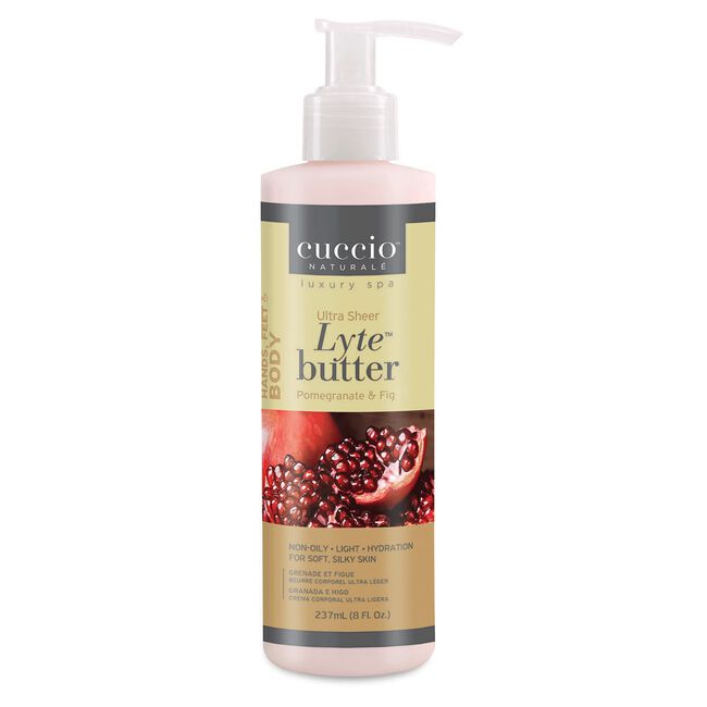 White Smoke Cuccio Cina Pro Star Pro Naturale Lyte Ultra Sheer Body Butter - Pomegranate & Acai