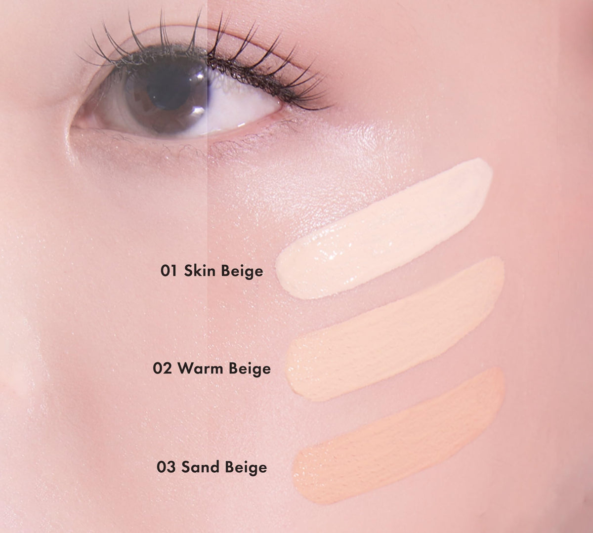 Light Pink TONYMOLY Gel Glow Cushion Foundation, Warm Beige - Buildable Coverage