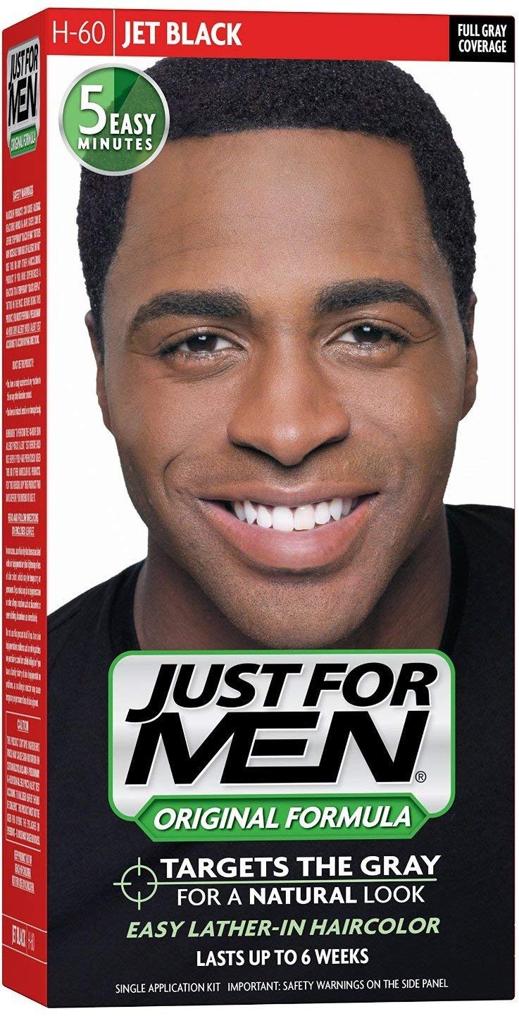 White Smoke Just For Men Shampoo In Hair Color, Jet Black 60 1 ea