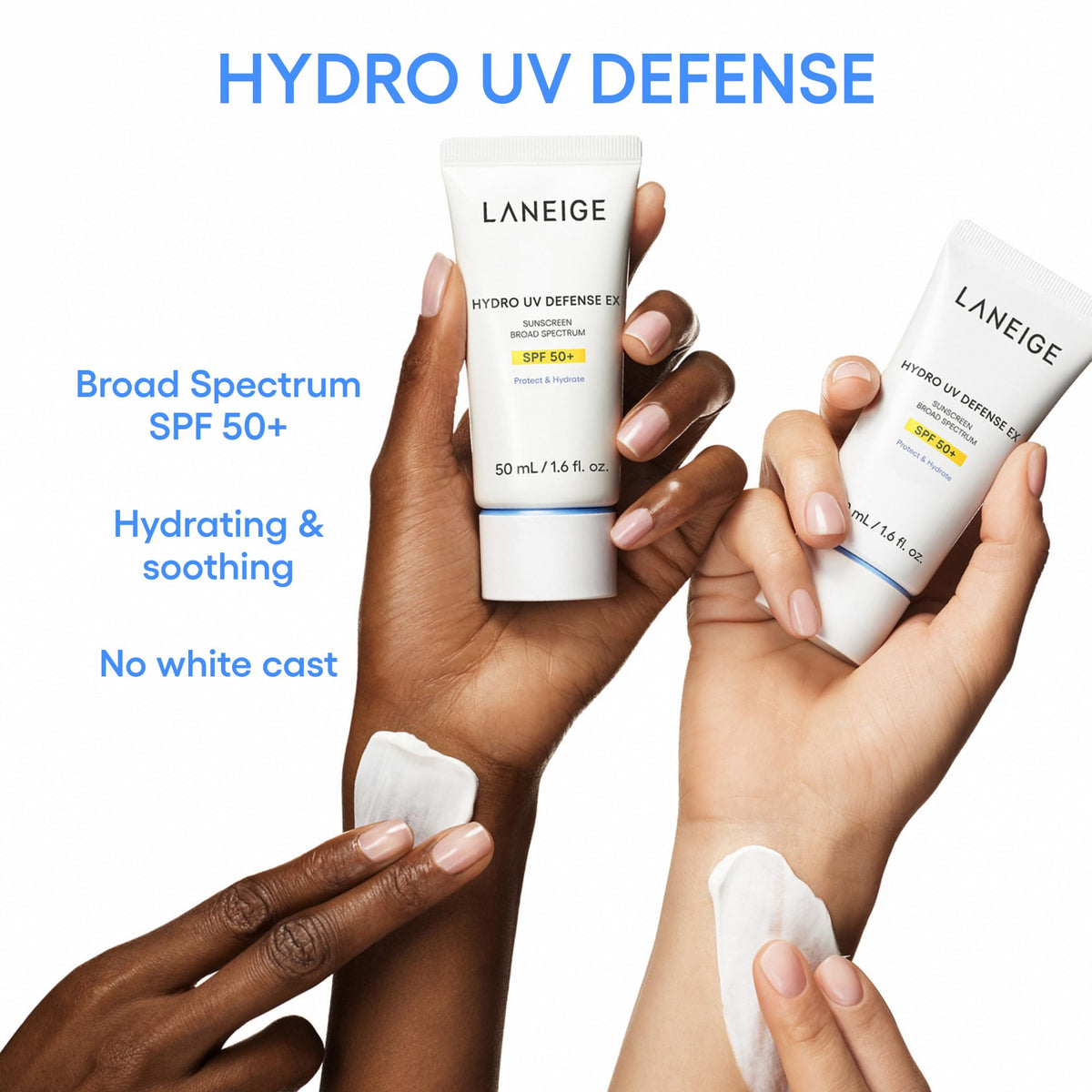 White Smoke LANEIGE Hydro UV Defense Sunscreen SPF 50+