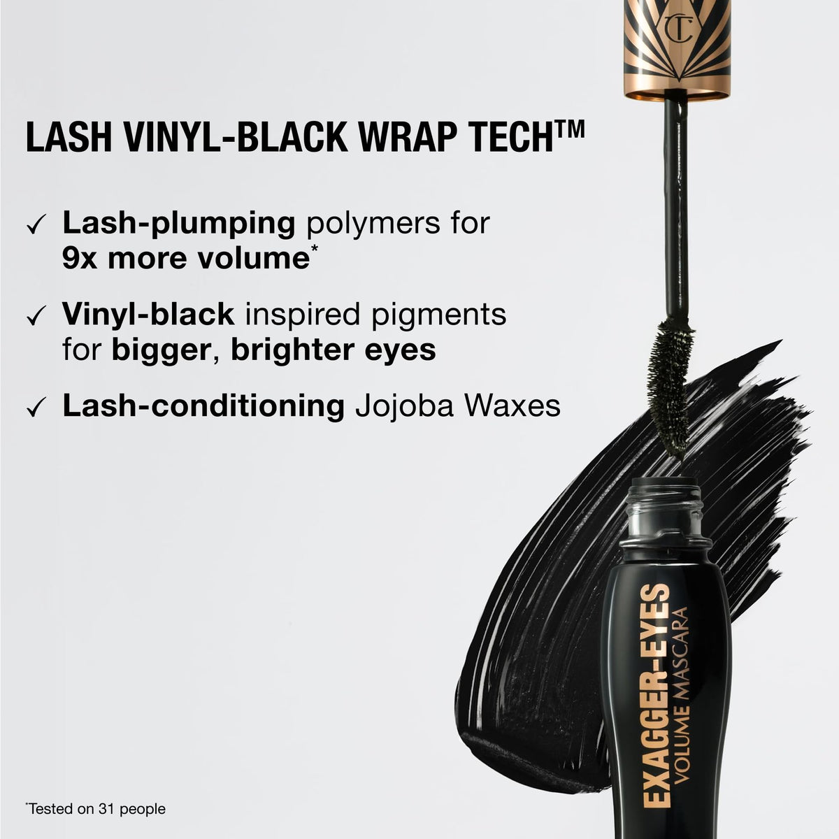 Lavender Charlotte Tilbury Exagger-Eyes Volume & Length Mascara, Exagger-Black