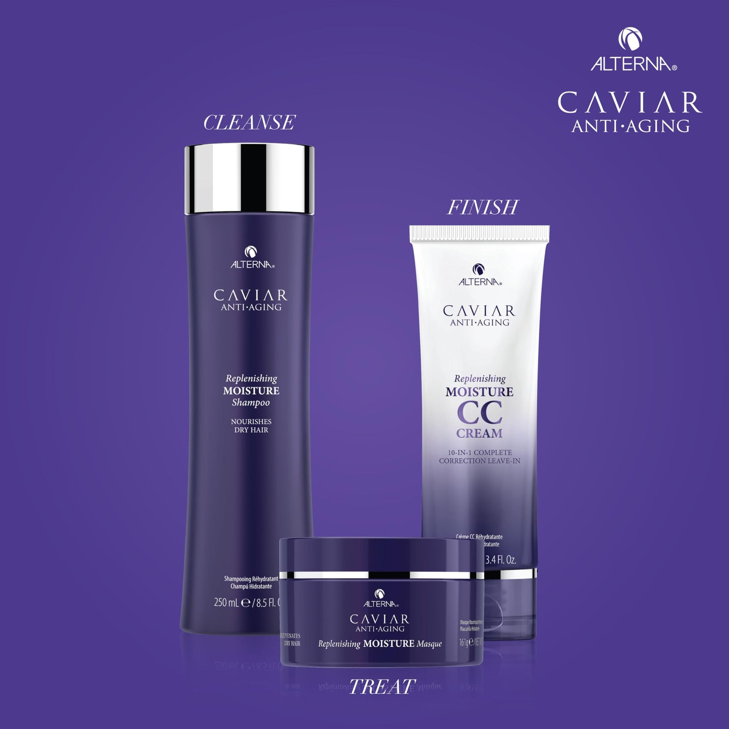 Dark Slate Blue Alterna Caviar Anti-Aging Replenishing Moisture Masque, | Replenishes Dry, Coarse, Damaged Hair | Sulfate Free , 5.7 Ounce (Pack of 1)