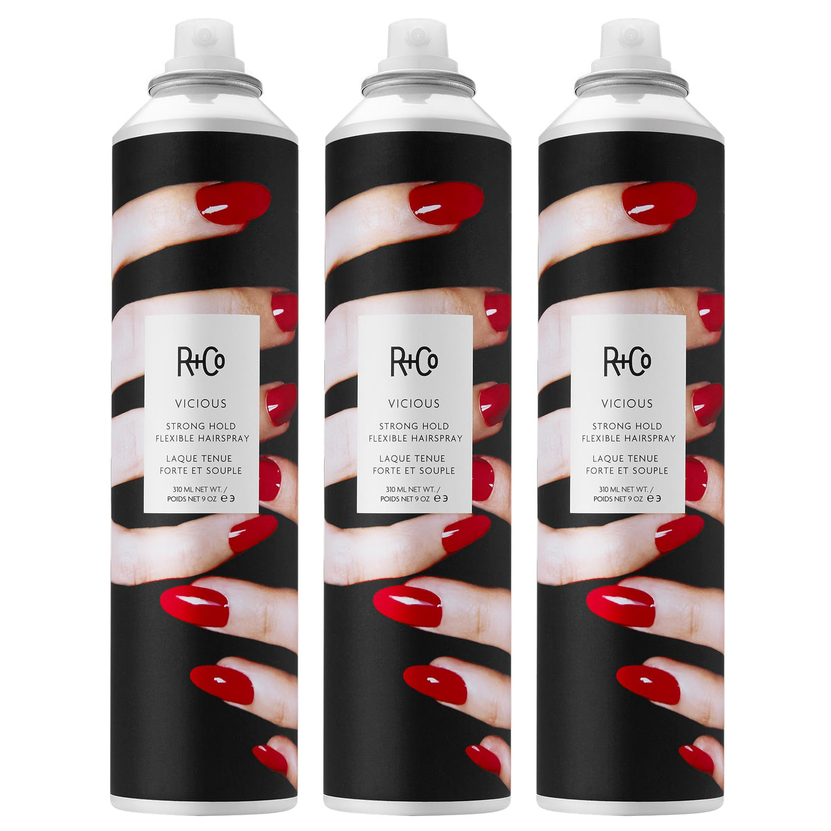 White Smoke R+Co VICIOUS Strong Hold Flexible Hairspray
