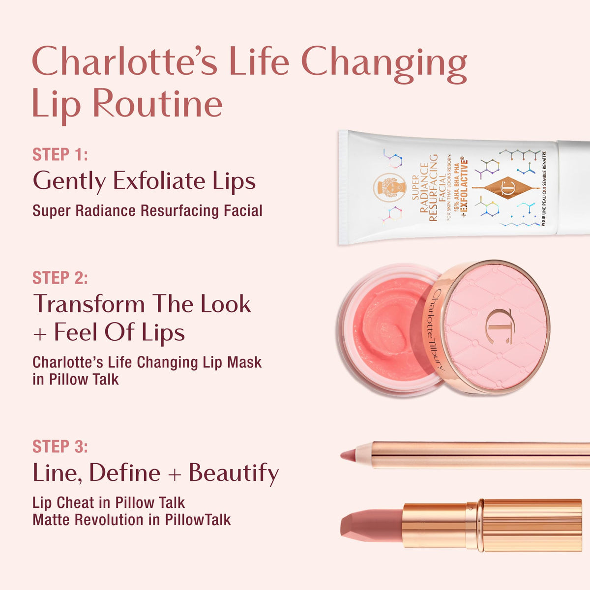Misty Rose Charlotte Tilbury Matte Revolution Lipstick - Long Lasting, Hydrating