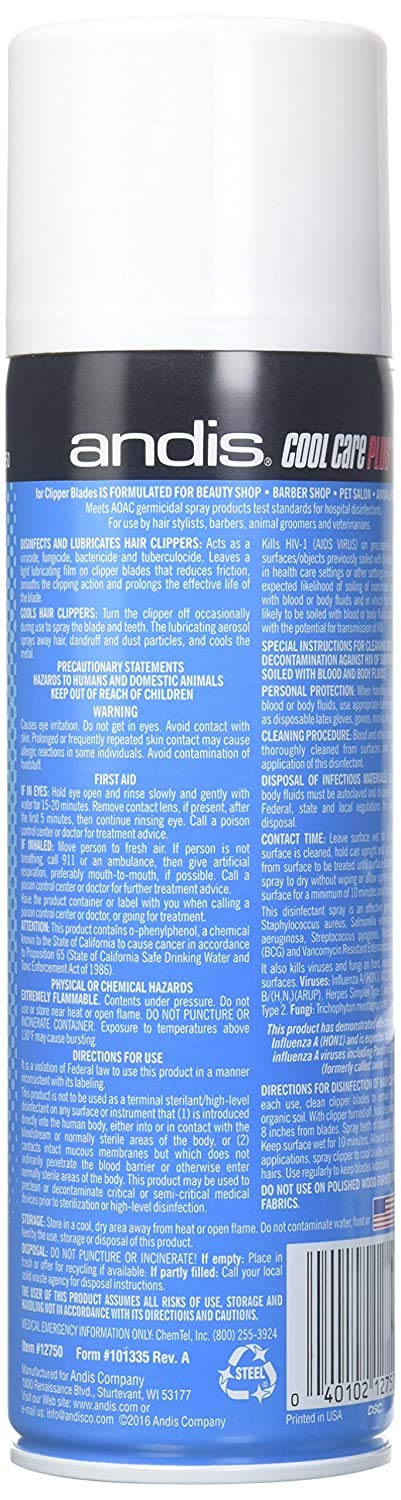 White Smoke Andis DPD Cool Care Plus 5 in 1 for Clipper Blades - 15.5 Ounce