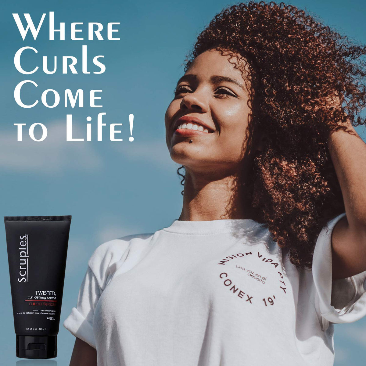 Light Gray Scruples Twisted Curl Cream - Conditioning & Styling Hair Cream - Curly Hair Products for Women & Men - Helps Define & Control Frizz - Dries Without Stiffness or Crunch (5 Fl oz)