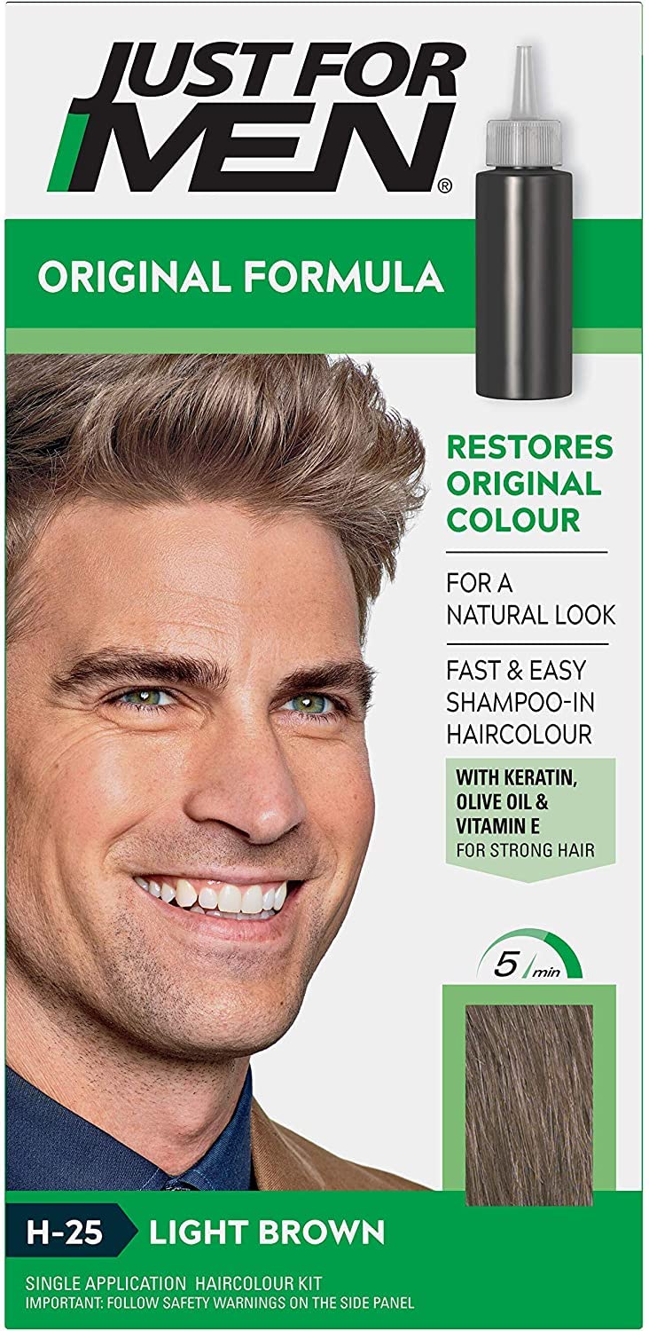 Lavender Just for Men 3 X Hair Colour Formula - Light Brown (H25)