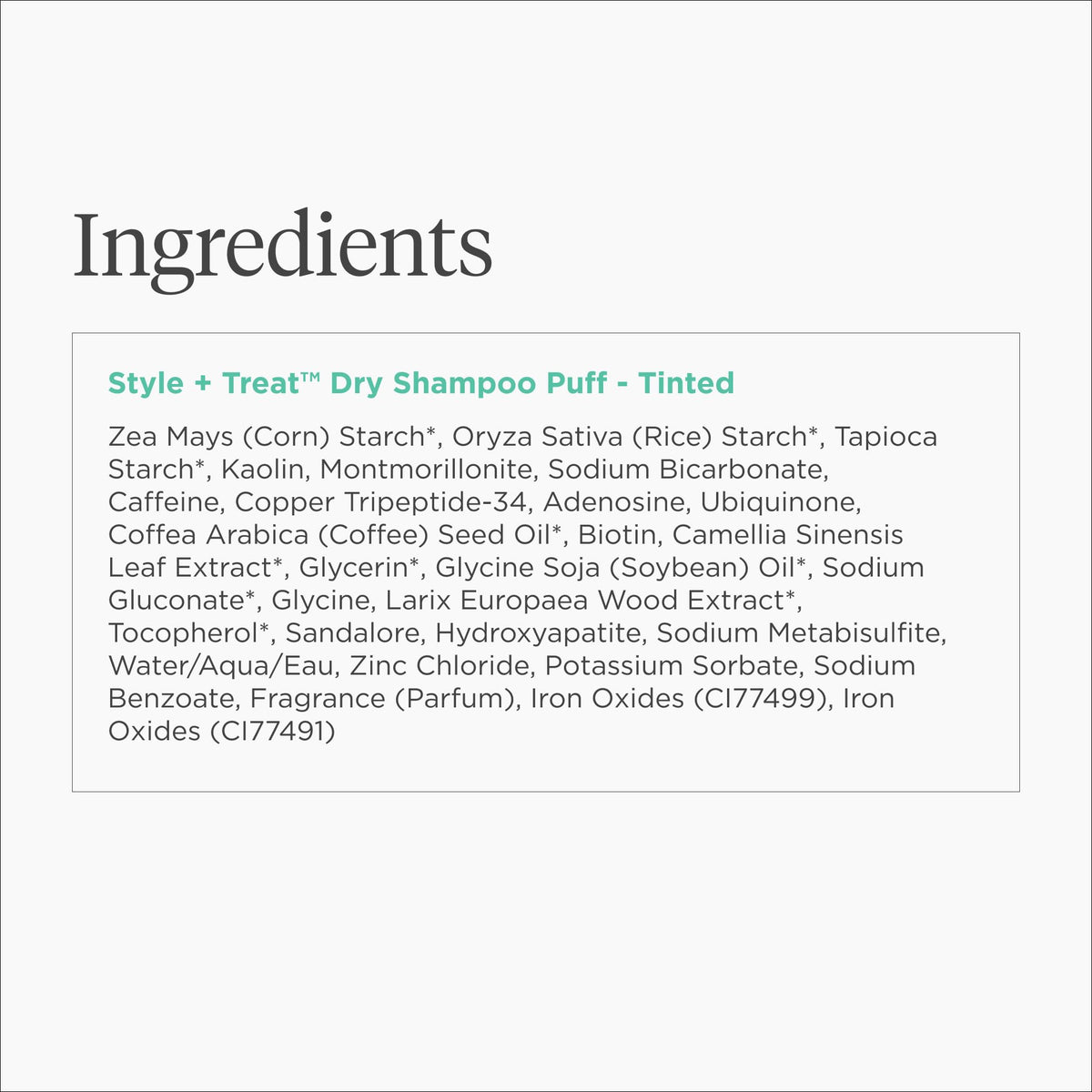 White Smoke Briogeo Style + Treat Tinted Dry Shampoo Puff | Non-Aerosol & Talc-Free