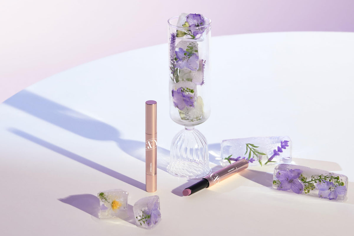 Lavender TONYMOLY Get It Tint Glaze Balm, Lavender Blossom - Hydrating & Nourishing