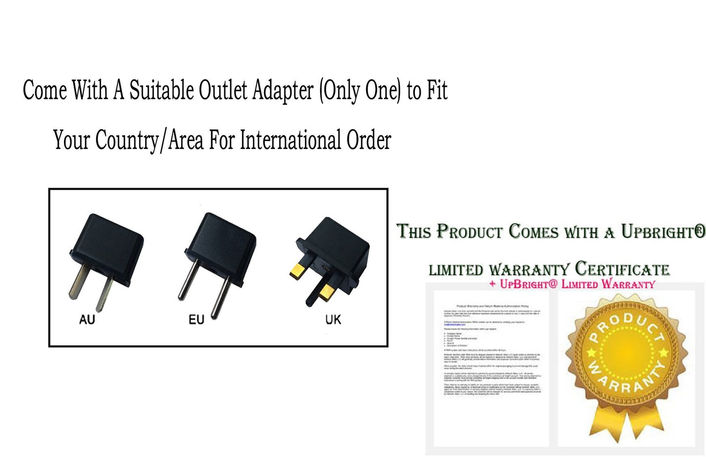 White Smoke UpBright 1.3V 1.5A AC/DC Adapter Compatible with Andis BTF BTF-2 BTF2 22725 23885 VersaTrim Li Cordless Trimmer Slimline 2 No 395885 25195 Clipper 22913 BTFL 1.3VDC 1500mA Power Supply Battery Charger