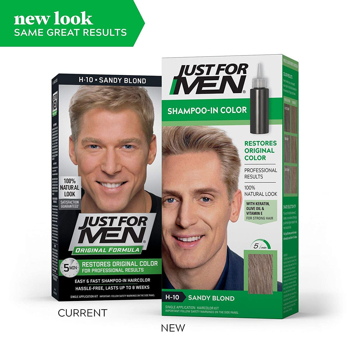 White Smoke JUST FOR MEN Hair Color H-10 Sandy Blond 1 ea (Pack of 5)