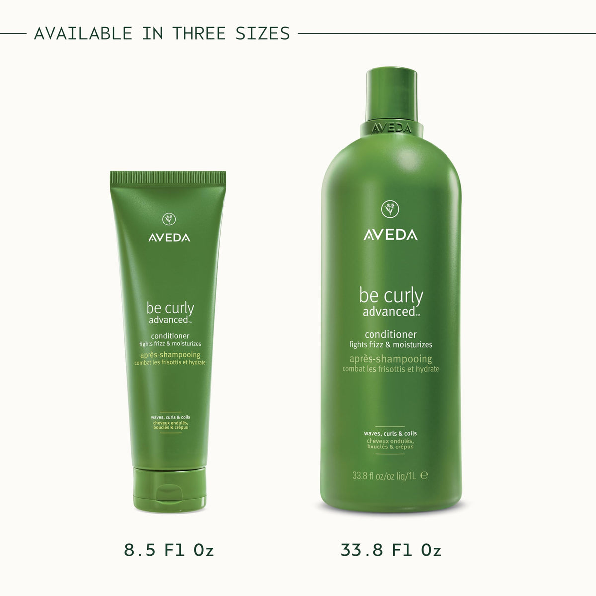 White Smoke AVEDA Be Curly Advanced Conditioner | Adds Moisture and Definition to Curly, Coily, Wavy Hair |Detangles and Fights Frizz | Silicone Free | 97% Naturally Derived*, 33.8 Fl Oz
