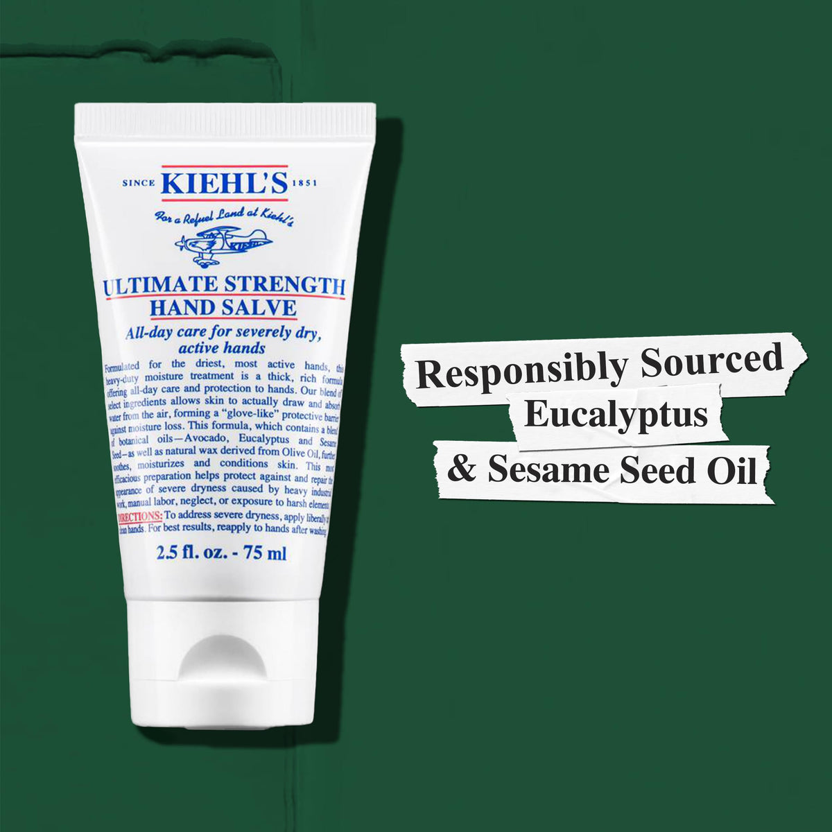 Dark Slate Gray Kiehl's - Ultimate Strength Hand Salve, Deeply Hydrating Hand Lotion