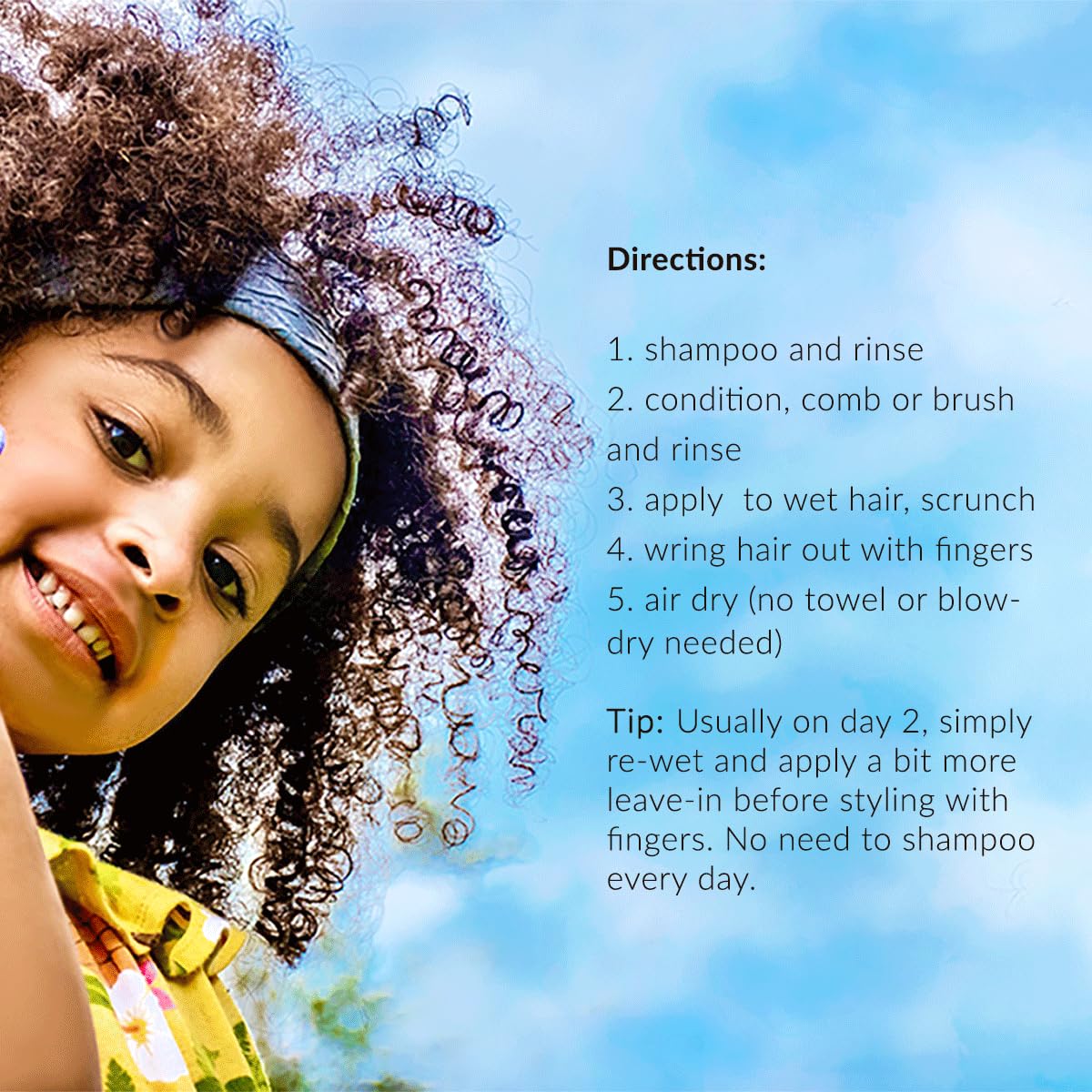 Light Blue Mixed Chicks Kids Leave-In Conditioner - Eliminate Frizz & Define Curls, 33 fl.oz.
