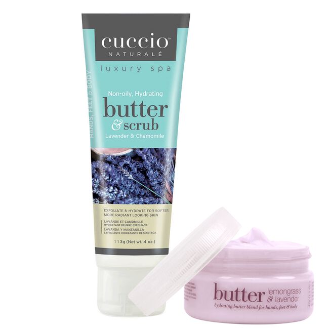 White Smoke Cuccio Cina Pro Star Pro Lavender & Chamomile Butter & Scrub