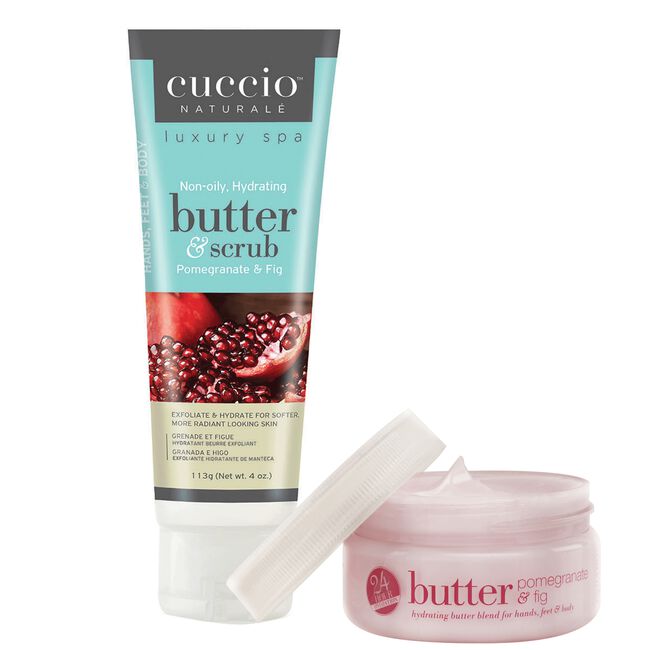 White Smoke Cuccio Cina Pro Star Pro Pomegranate & Fig Scrub & Butter