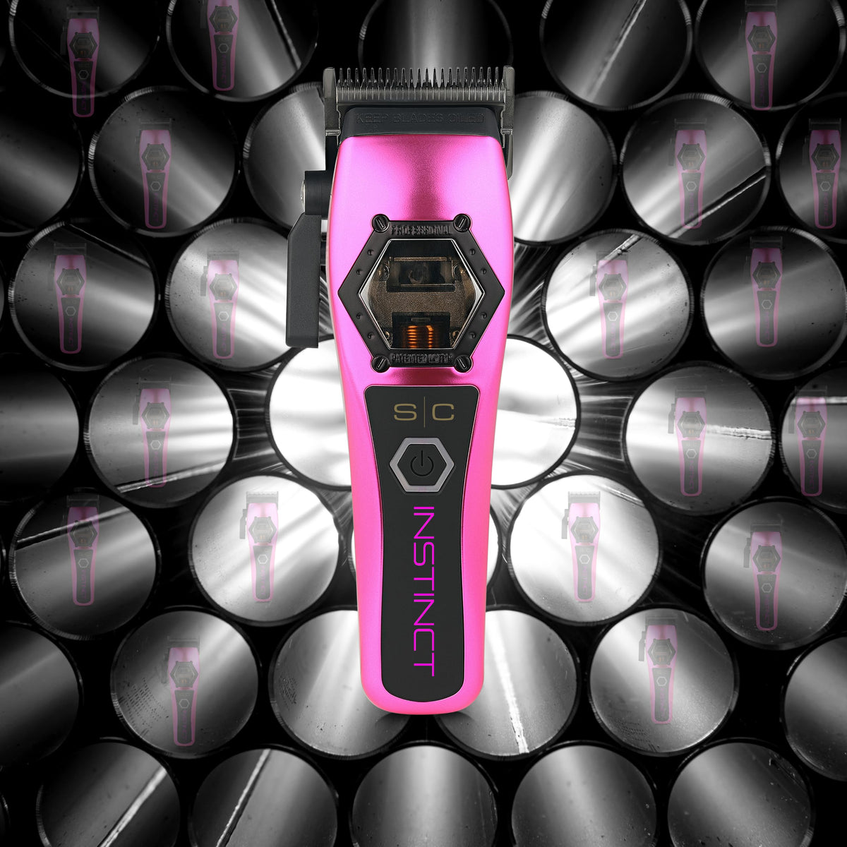 Black StyleCraft Instinct Metal Professional IN2 Vector Cordless Hair Clipper