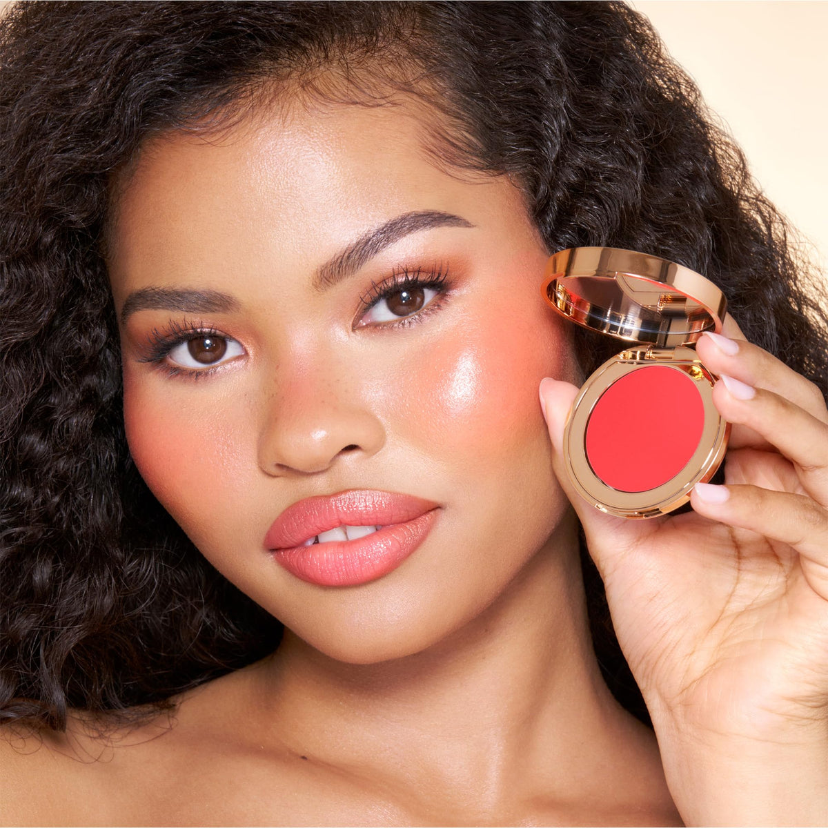 Black Charlotte Tilbury Beautiful Skin Blush for Cheeks & Lips - Multi-Use Color