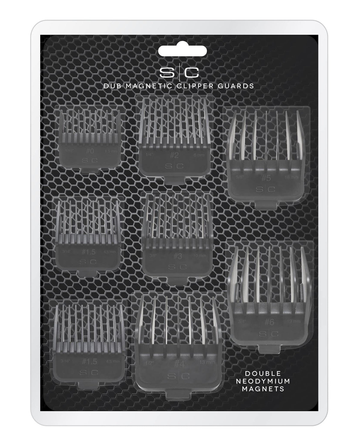 Dim Gray STYLECRAFT Dub Universal Double Magnetic Clipper Guards, 8 Pack