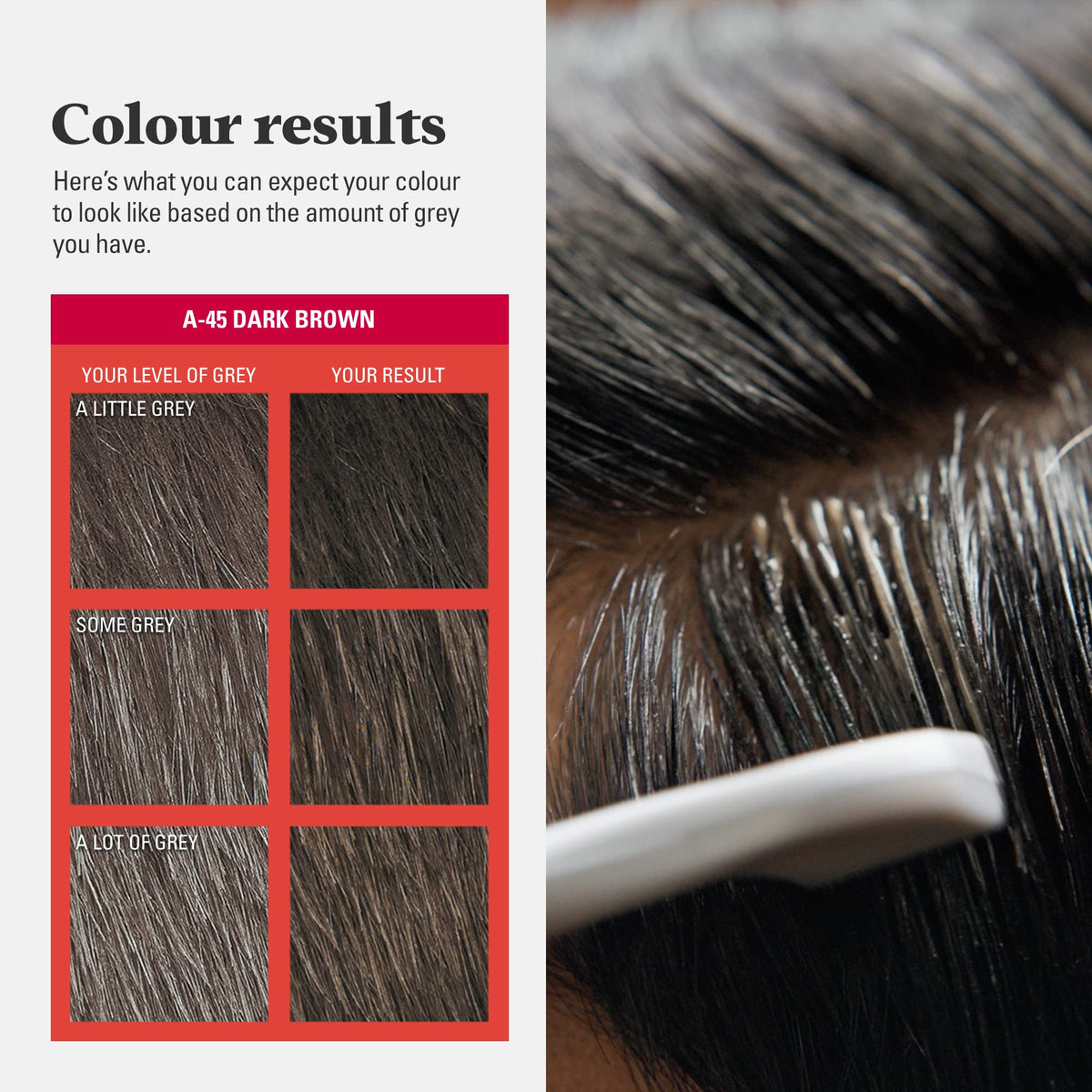 Black Just For Men Autostop Haircolour Dark Brown A-45-1 Pack