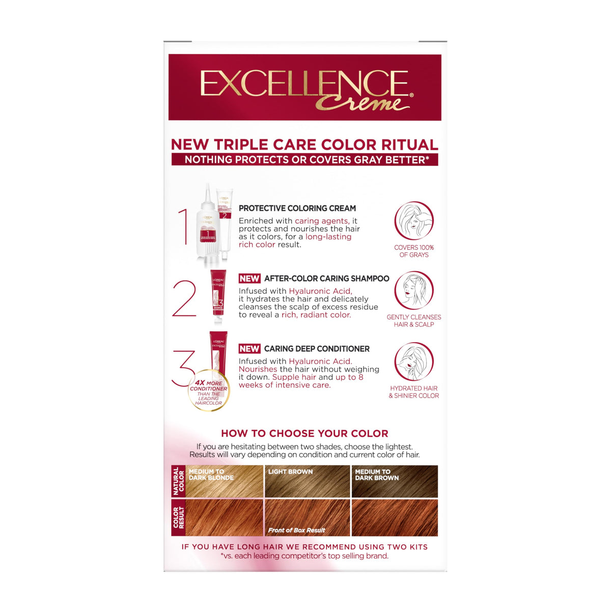 White Smoke L'Oreal Paris Excellence Crème Hair Color, 6R Light Auburn