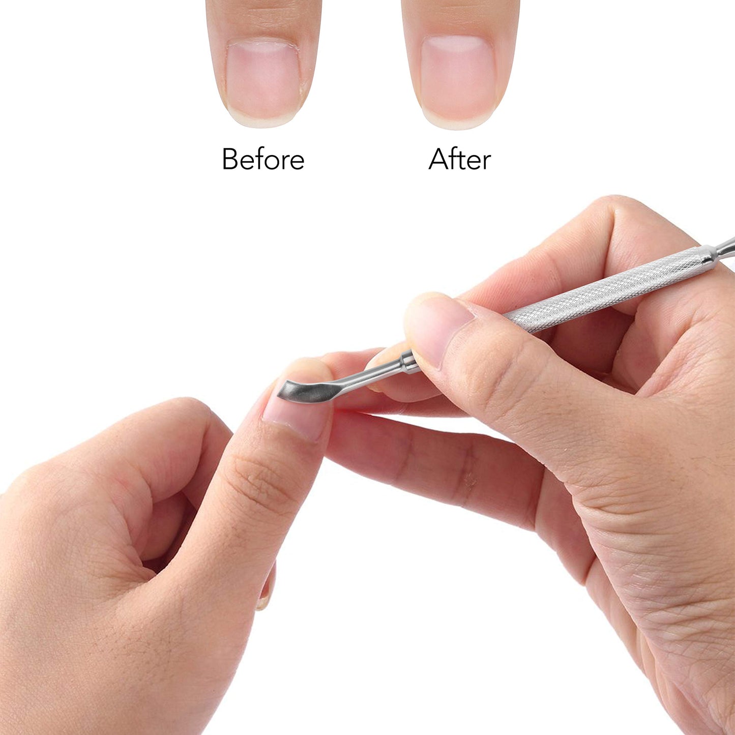 White Smoke Cuticle Pusher Nail Art & Uv Gel Nail Polish Remover Tool for Fingernail Polish Manicure pedicure cuticle trimmer. (Nail Cuticle Cleaner)