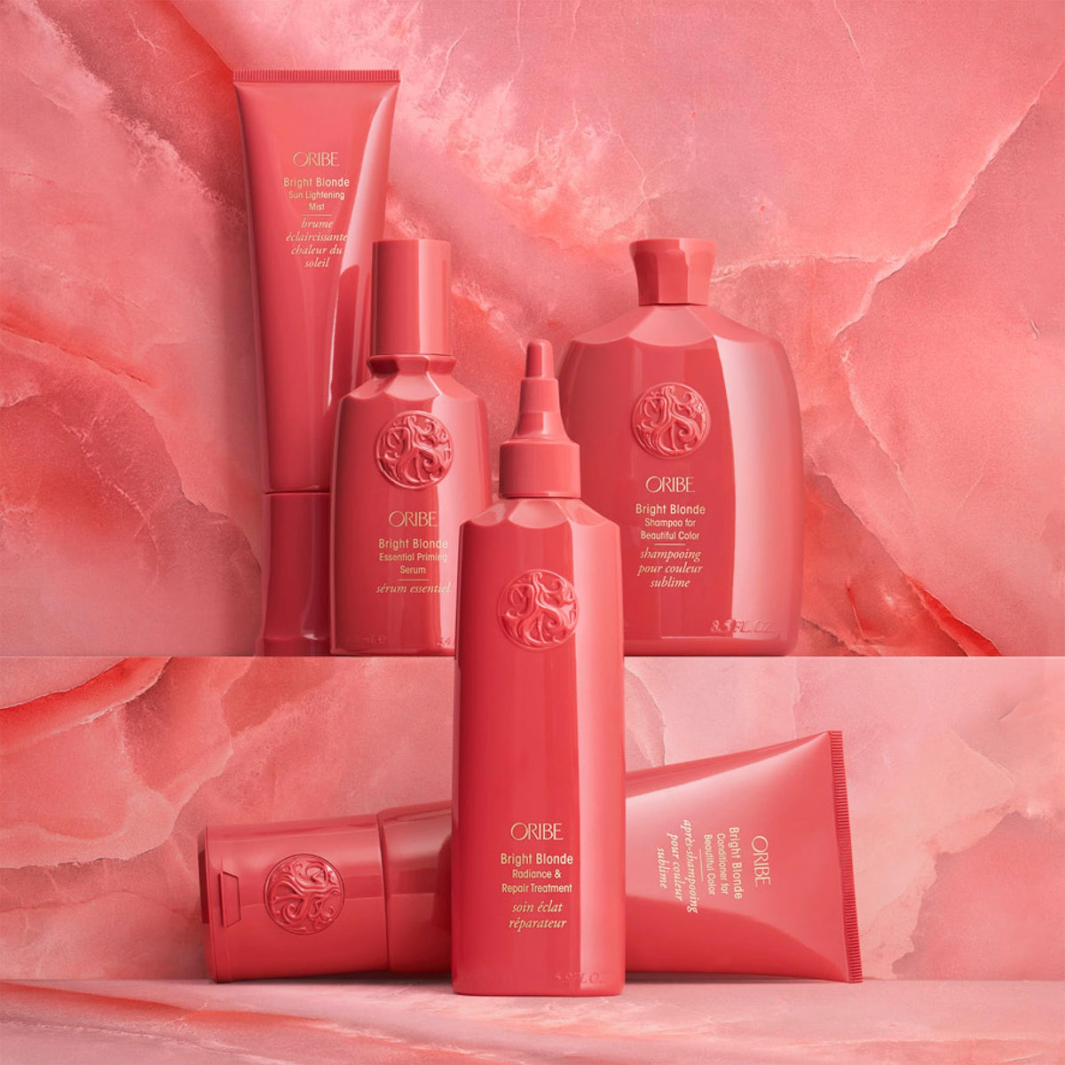 Light Coral Oribe Bright Blonde Shampoo - Brightens & Tones Blonde Hair
