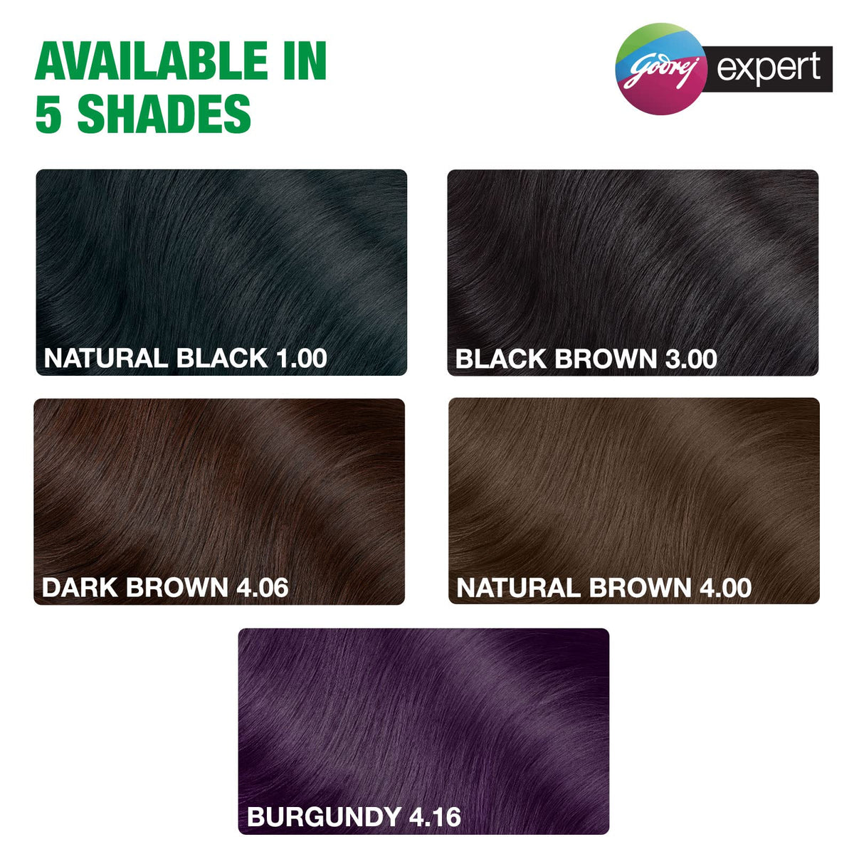 White Smoke Godrej Expert Rich Crème Hair Colour Shade - Pack of 4 (NATURAL BLACK)