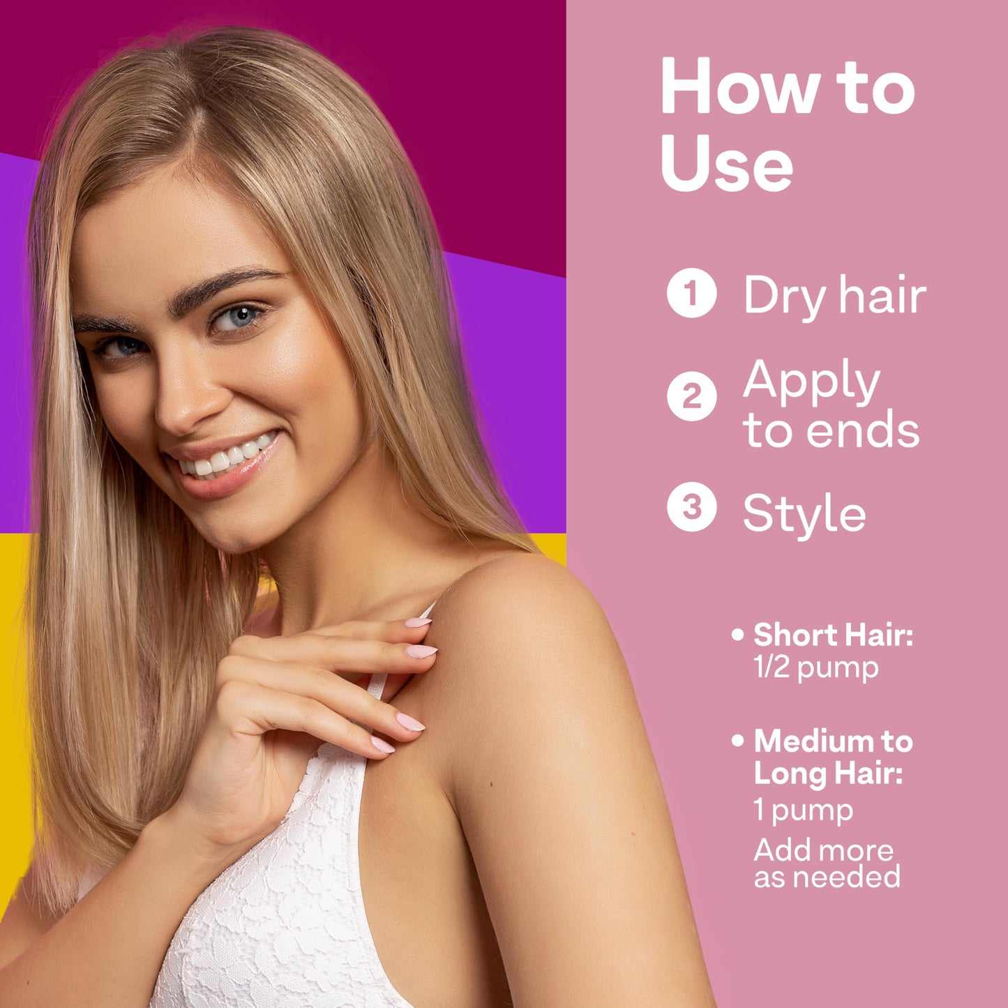 Rosy Brown Colorproof Smooth Drops 1.86 Fl. Oz. Clear, Non-Greasy Anti-Frizz Hair Drops with a Frizz Elimination and Humidity-Resistant Formula, and Color Protection, White Tea Scent