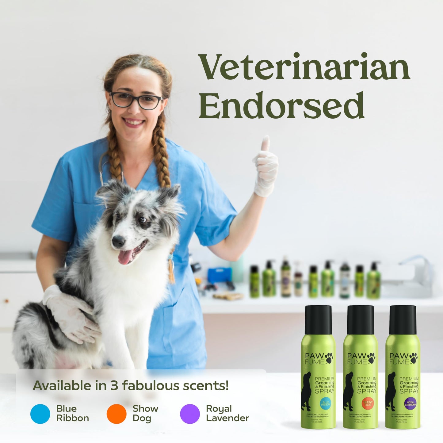 Lavender PAWFUME Dog Detangler Grooming Spray, Royal Lavender, 1-Pack – Keeps Pups Fresh All Day – Hypoallergenic, Alcohol-Free, Detangling & Moisturizing – Salon-Quality Dog Necessities for Coat & Fur Care