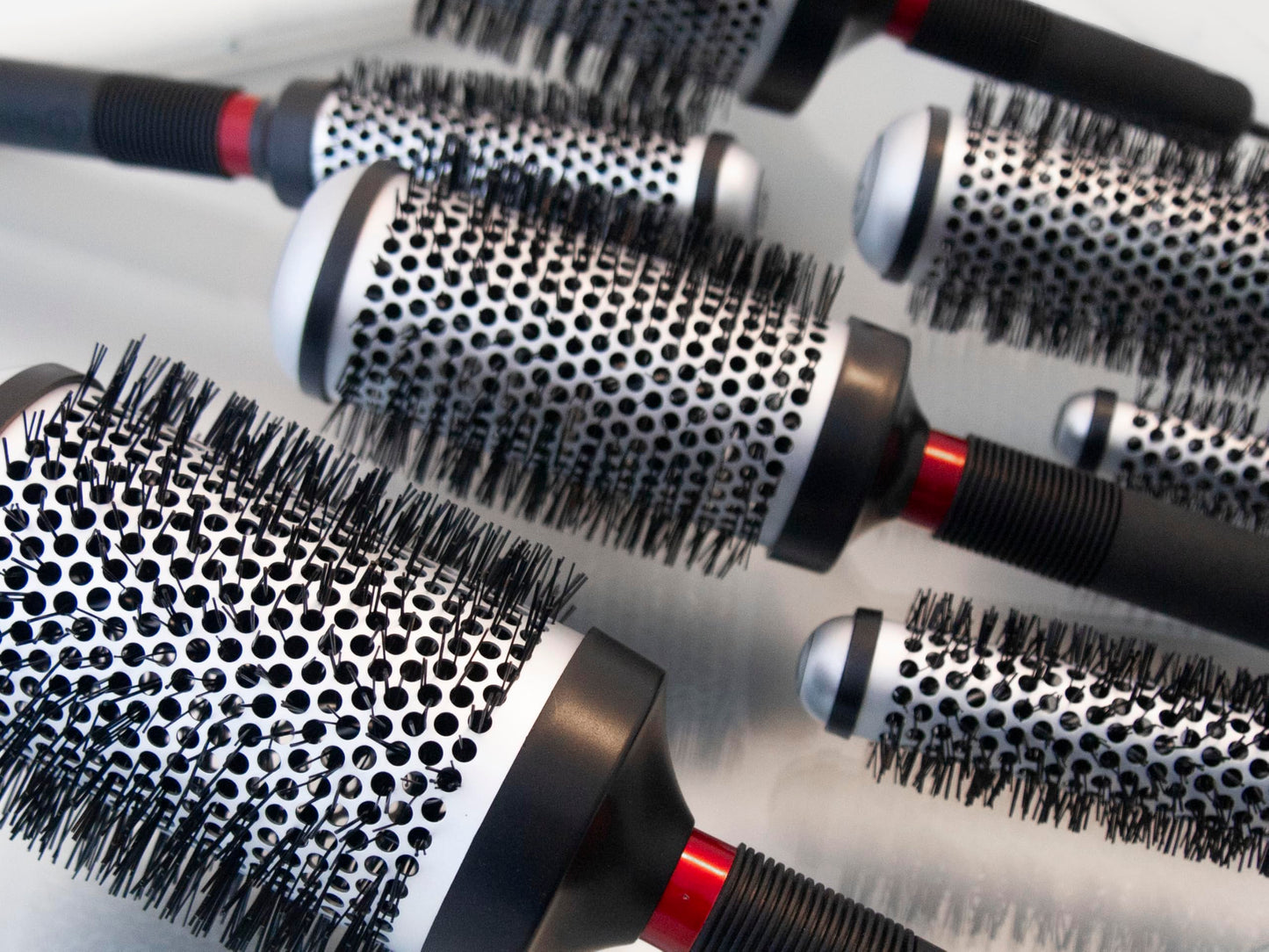 Dim Gray Cricket Technique Thermal Hair Brush #330 1.25” for Curling, and Styling – Heat-Retaining Barrel with Anti-Static Tourmaline Bristles, Round Thermal Brush, Ideal for All Hair Types