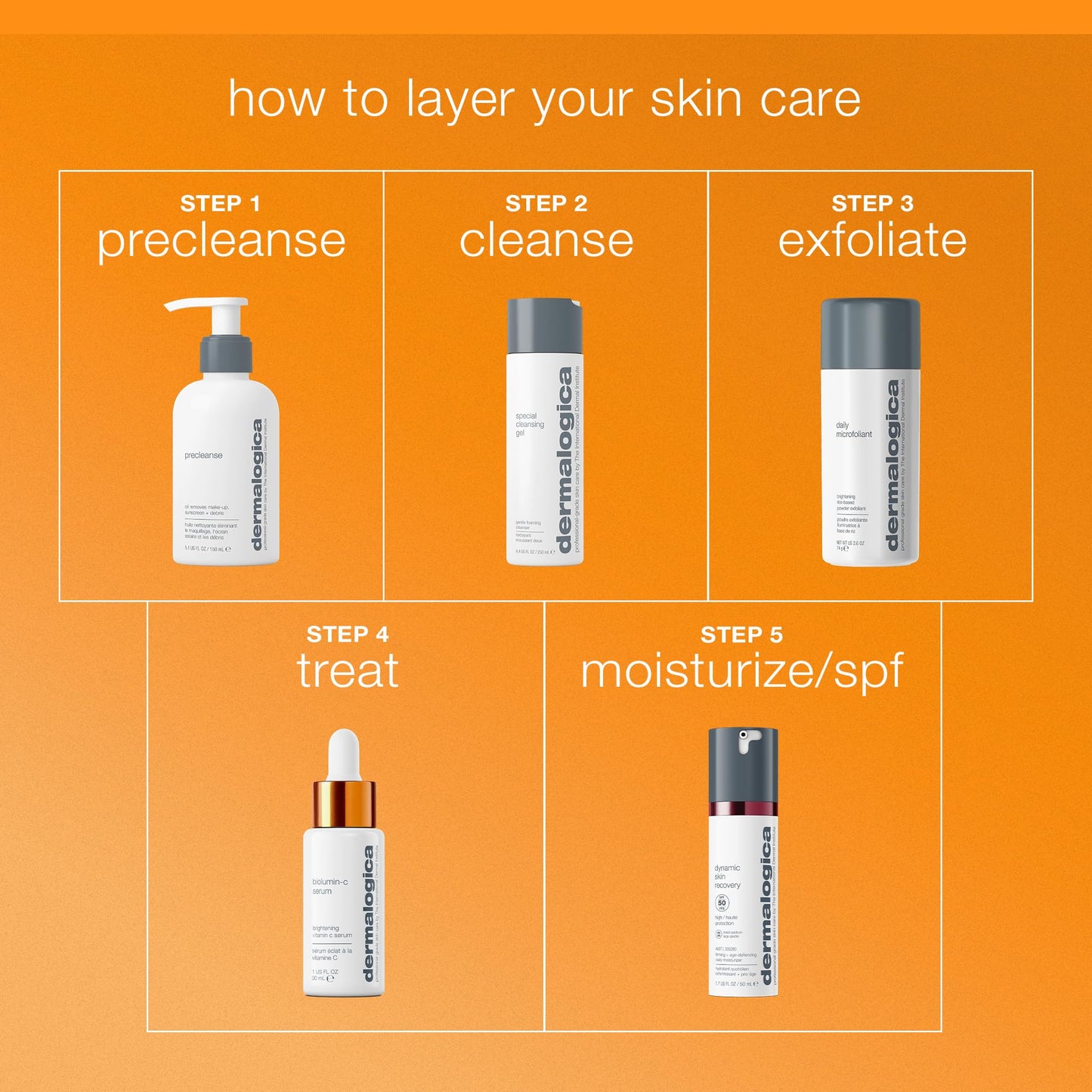 Goldenrod Dermalogica Biolumin-C Serum, Vitamin C Dark Spot Serum for Face with Peptide and AHA - Exfoliates and Reduces Sign of Skin Aging, 0.34 Fl Oz