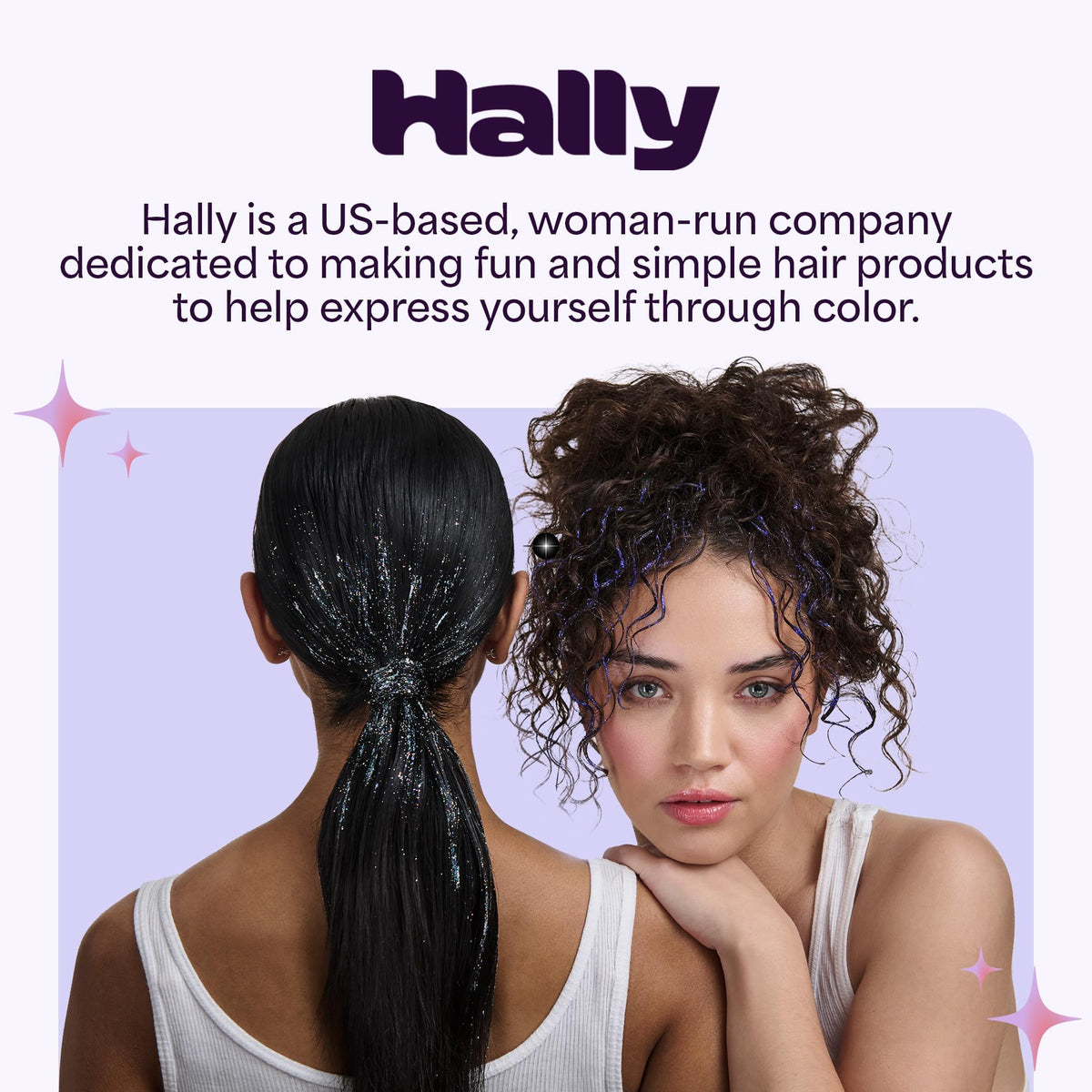White Smoke Hally Hair Shade Stix, Red Temporary Hair Dye for Kids & Adults Washable