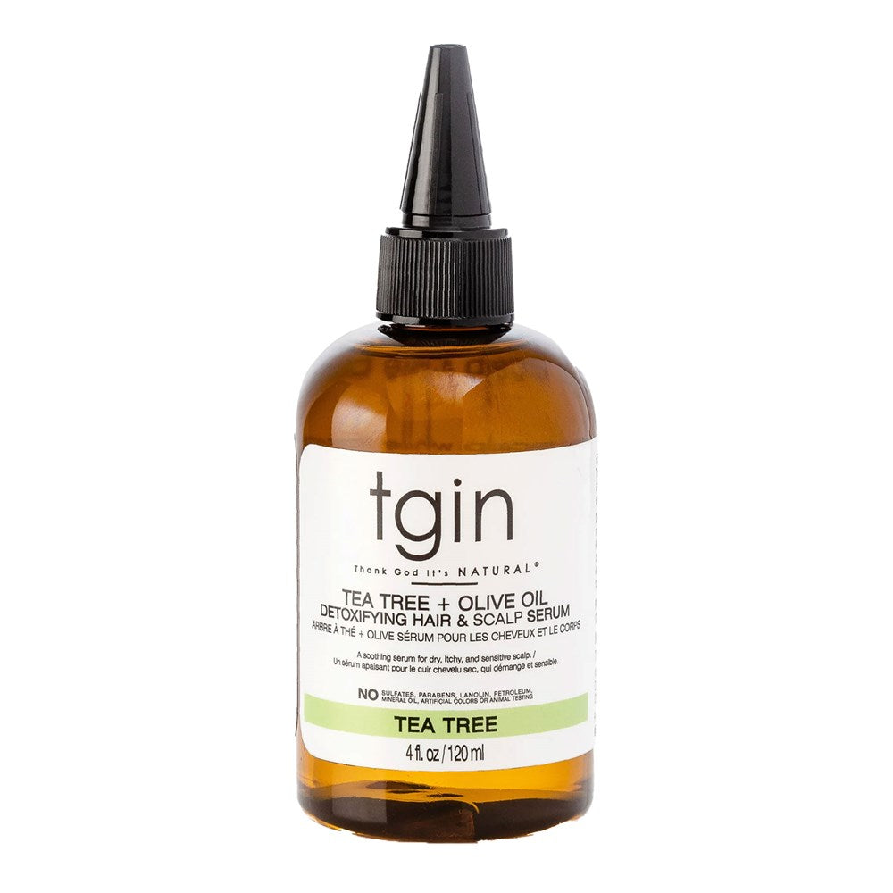 White Smoke TGIN TEA TREE + OLIVE OIL Detoxifying Hair & Scalp Serum (4oz)