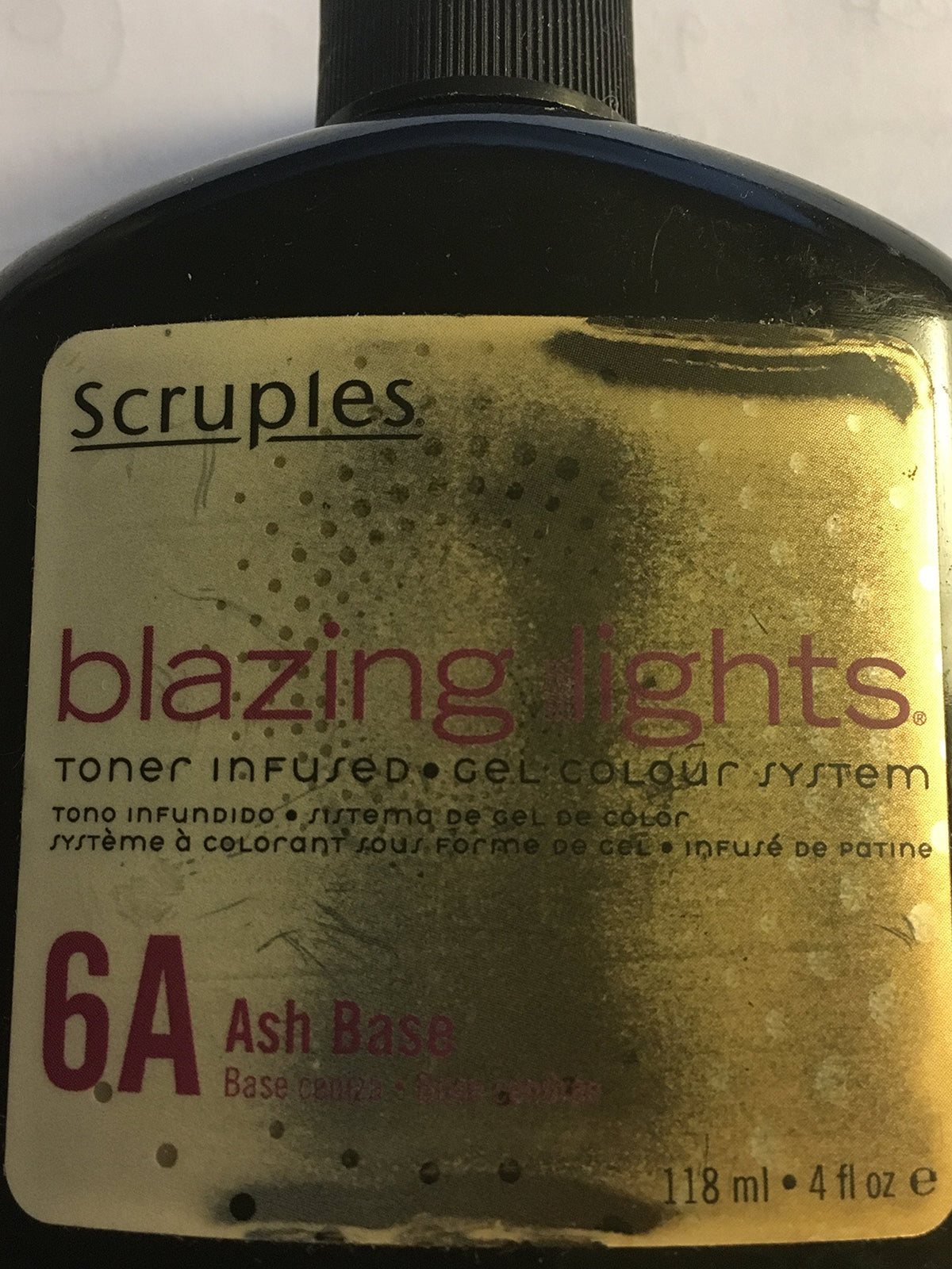 Black Scruples Blazing Lights Toner Infused 6a Ash Base, 4 Fluid Ounce