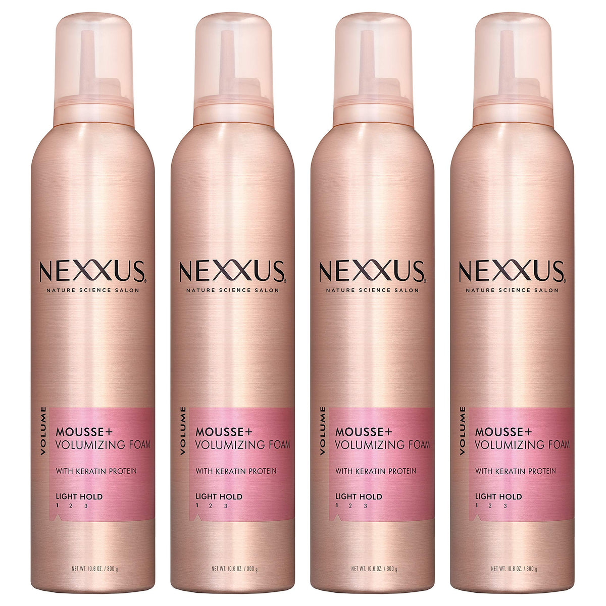 White Smoke Nexxus Mousse Plus Volumizing Foam, for Volume, 10.6 Ounce (Pack of 4)