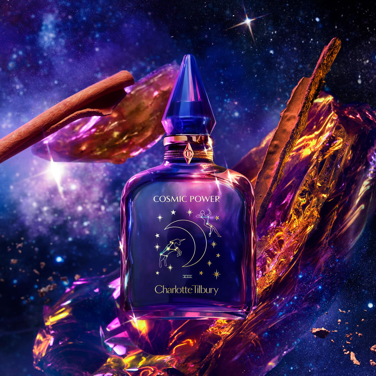 Black Charlotte Tilbury Cosmic Power Eau De Parfum - Amber Perfume for Women