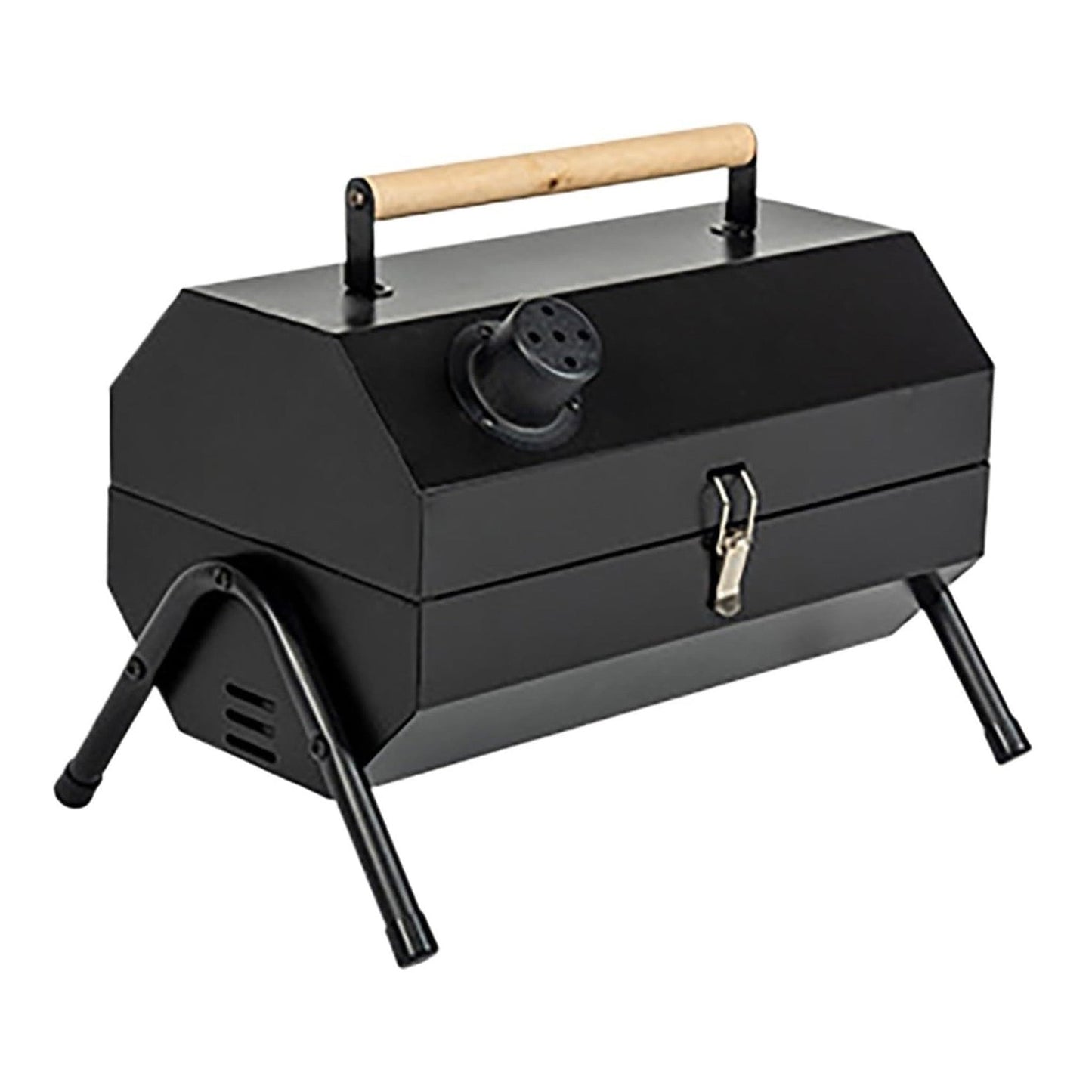 Saldnes Octagon Double Sided Portable Barbeque Grill-Black
