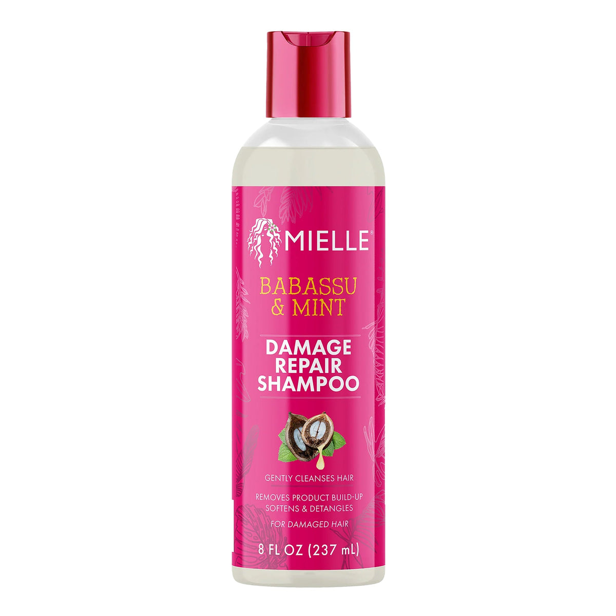 White Smoke MIELLE Babassu & Mint Damage Repair Shampoo (8oz)
